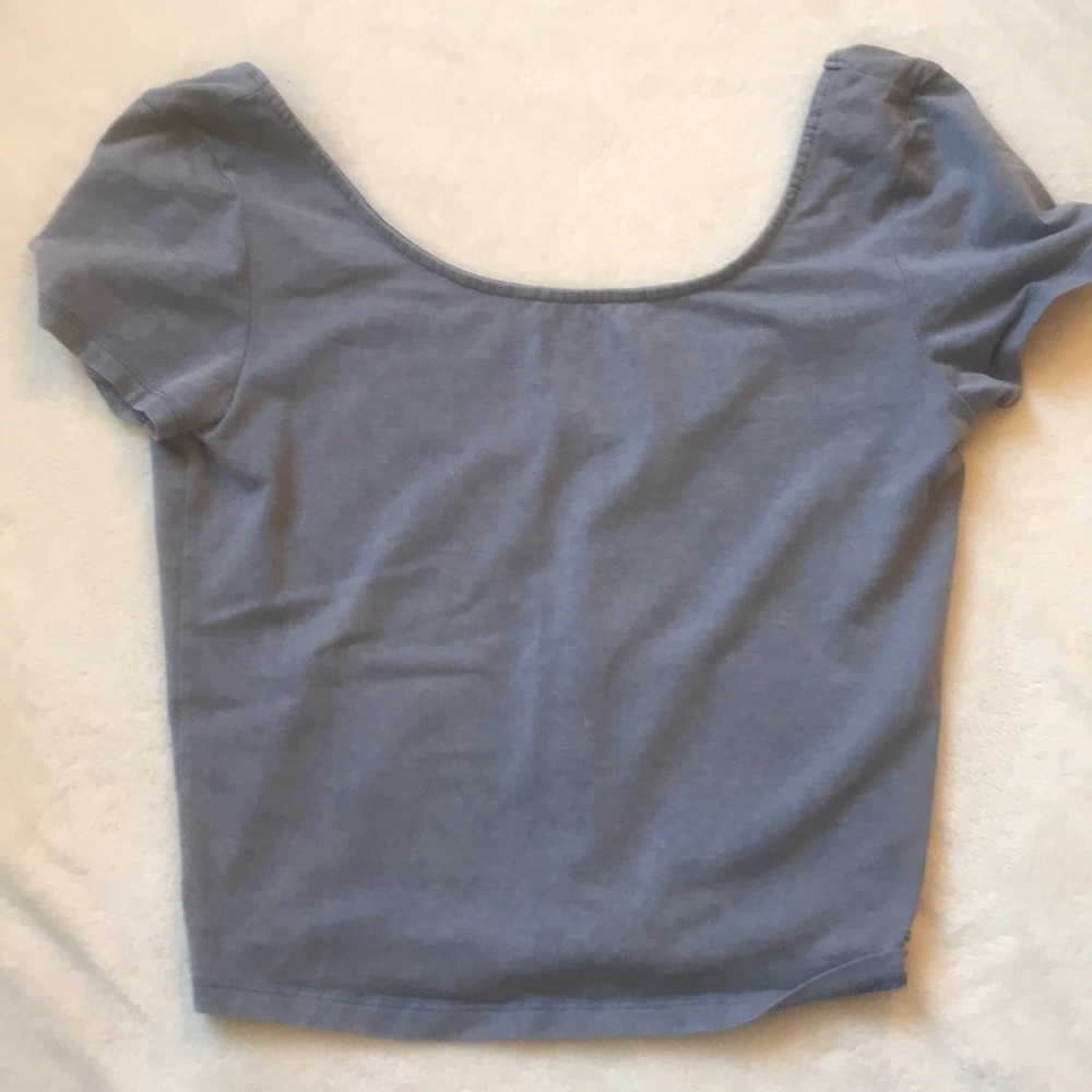 American Eagle Blue Crop Top